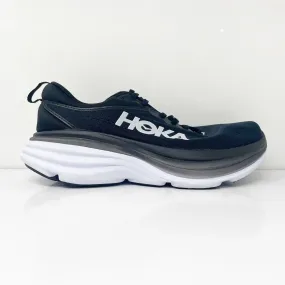 Hoka One One Womens Bondi 8 1127954 BWHT Black Running Shoes Sneakers Size 8.5 D