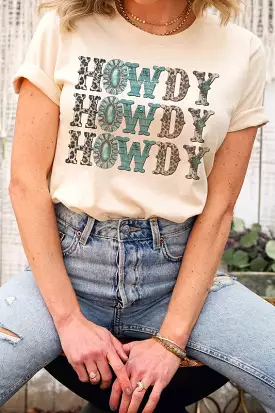 HOWDY LEOPARD GRAPHIC TEE PLUS SIZE