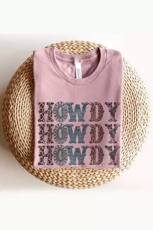 HOWDY LEOPARD GRAPHIC TEE PLUS SIZE