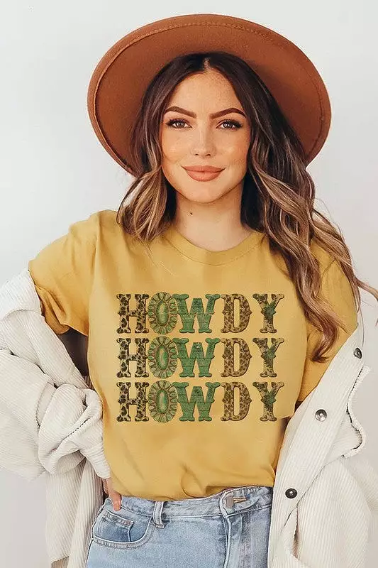 HOWDY LEOPARD GRAPHIC TEE