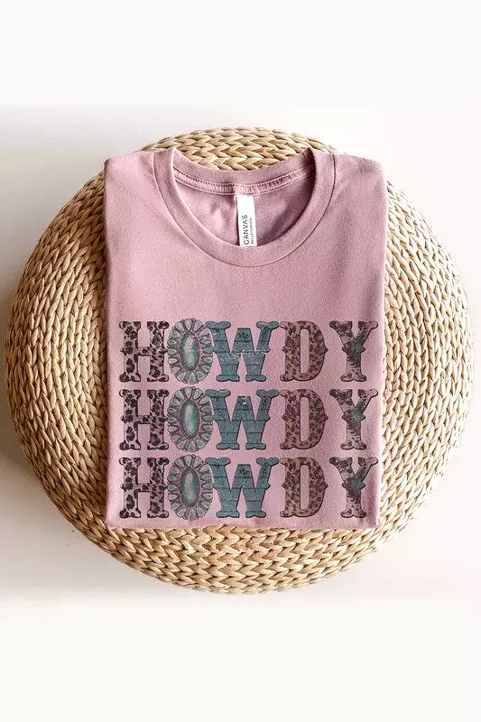 HOWDY LEOPARD GRAPHIC TEE