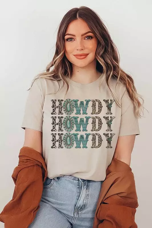 HOWDY LEOPARD GRAPHIC TEE