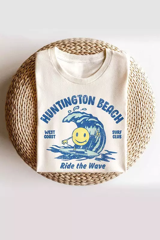 HUNTINGTON BEACH GRAPHIC TEE PLUS SIZE