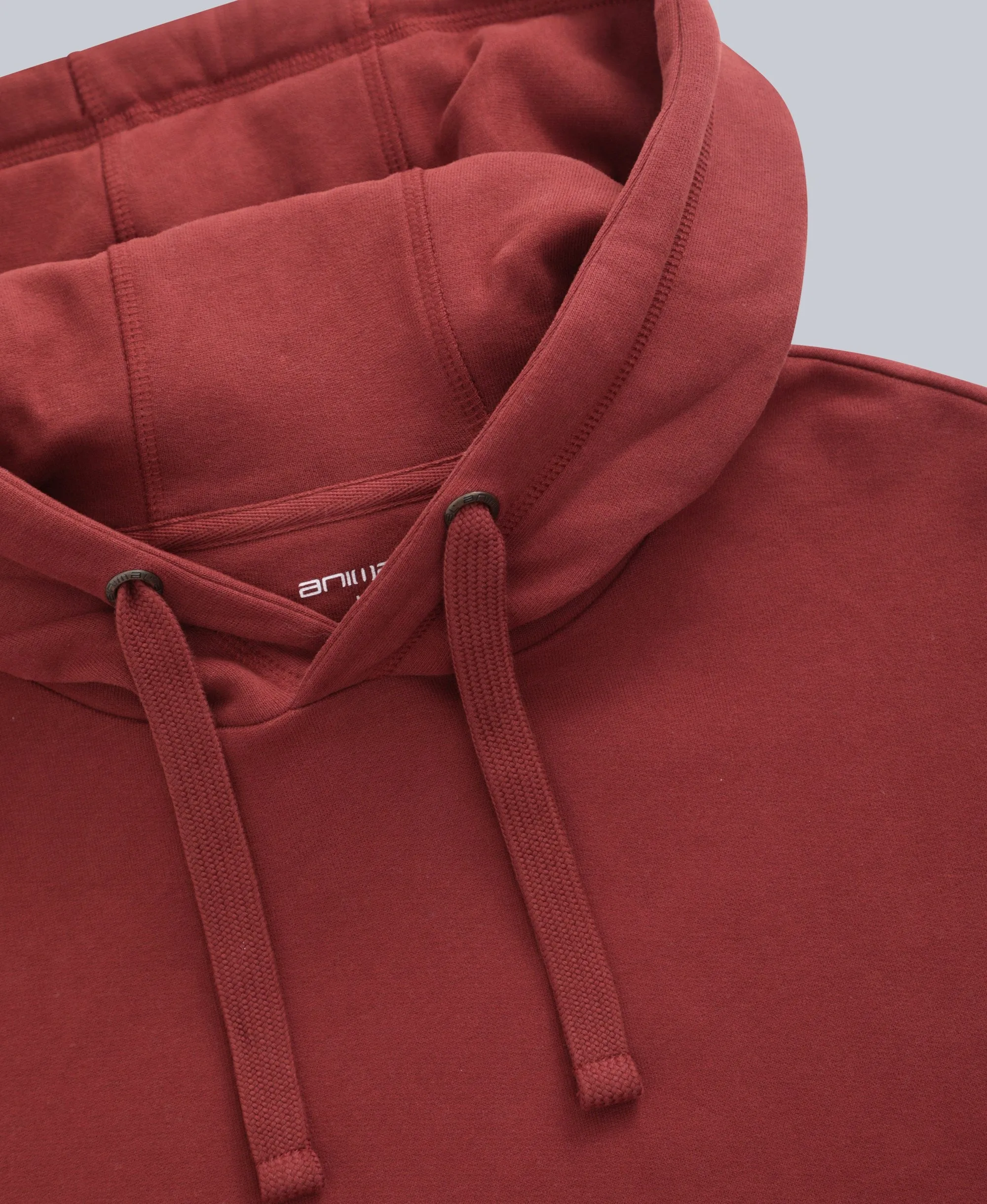 Icon Mens Drop Shoulder Hoodie - Dark Red