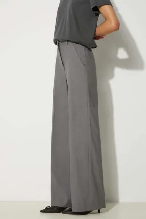 Kenzo wool trousers Cool Wool Wide Pants gray color FE62PA0949RB.97