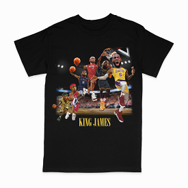 King James Black Tee