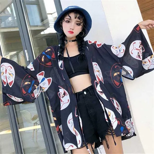 Kitsune Mask Haori Jacket