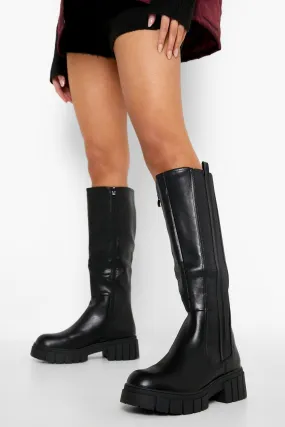 Knee High Side Detail Boots