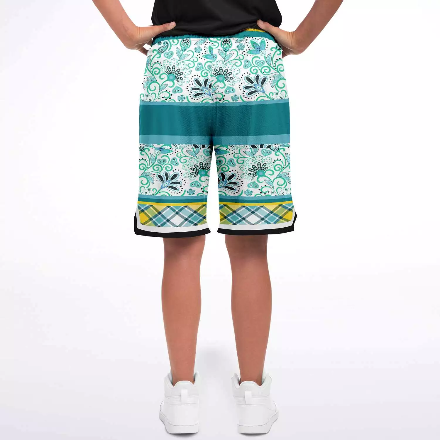 Lemon Zest Unisex Basketball Shorts