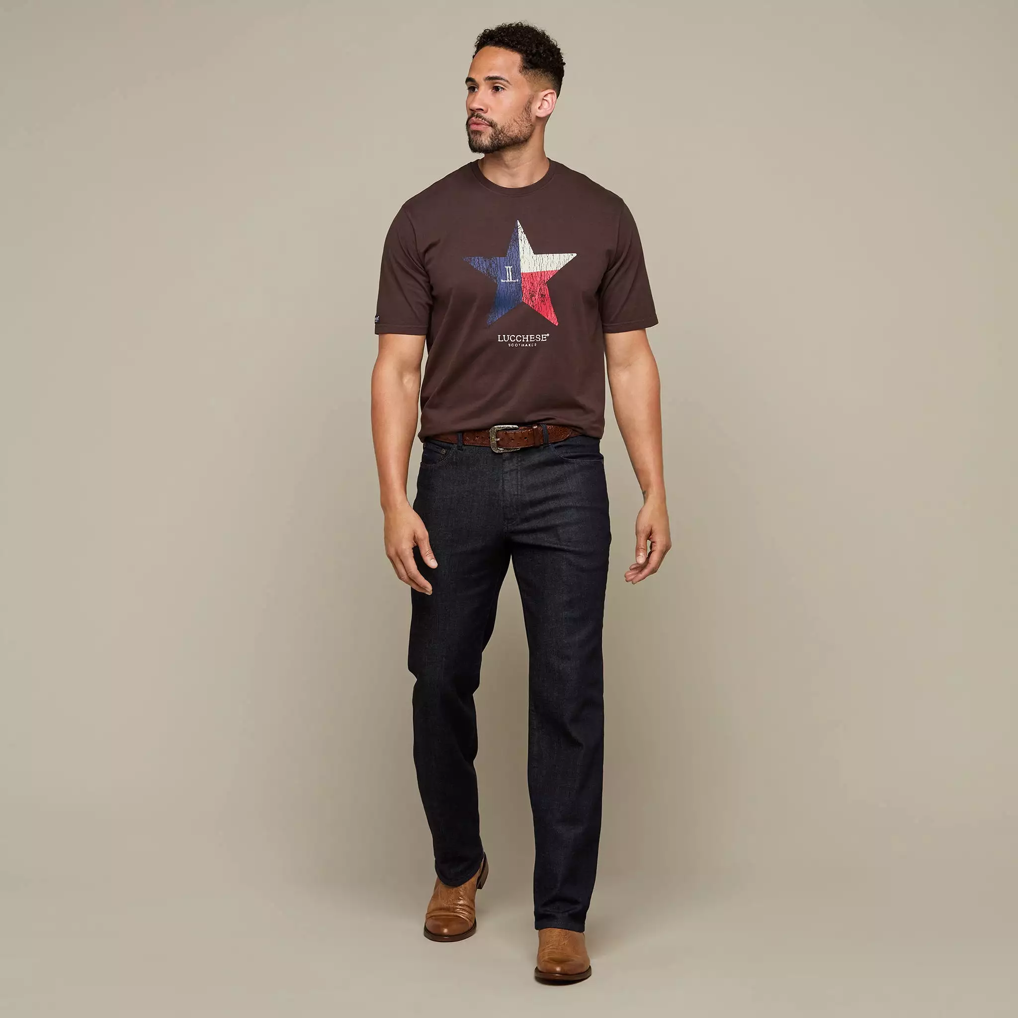 Lone Star Lucchese Tee :: Charcoal