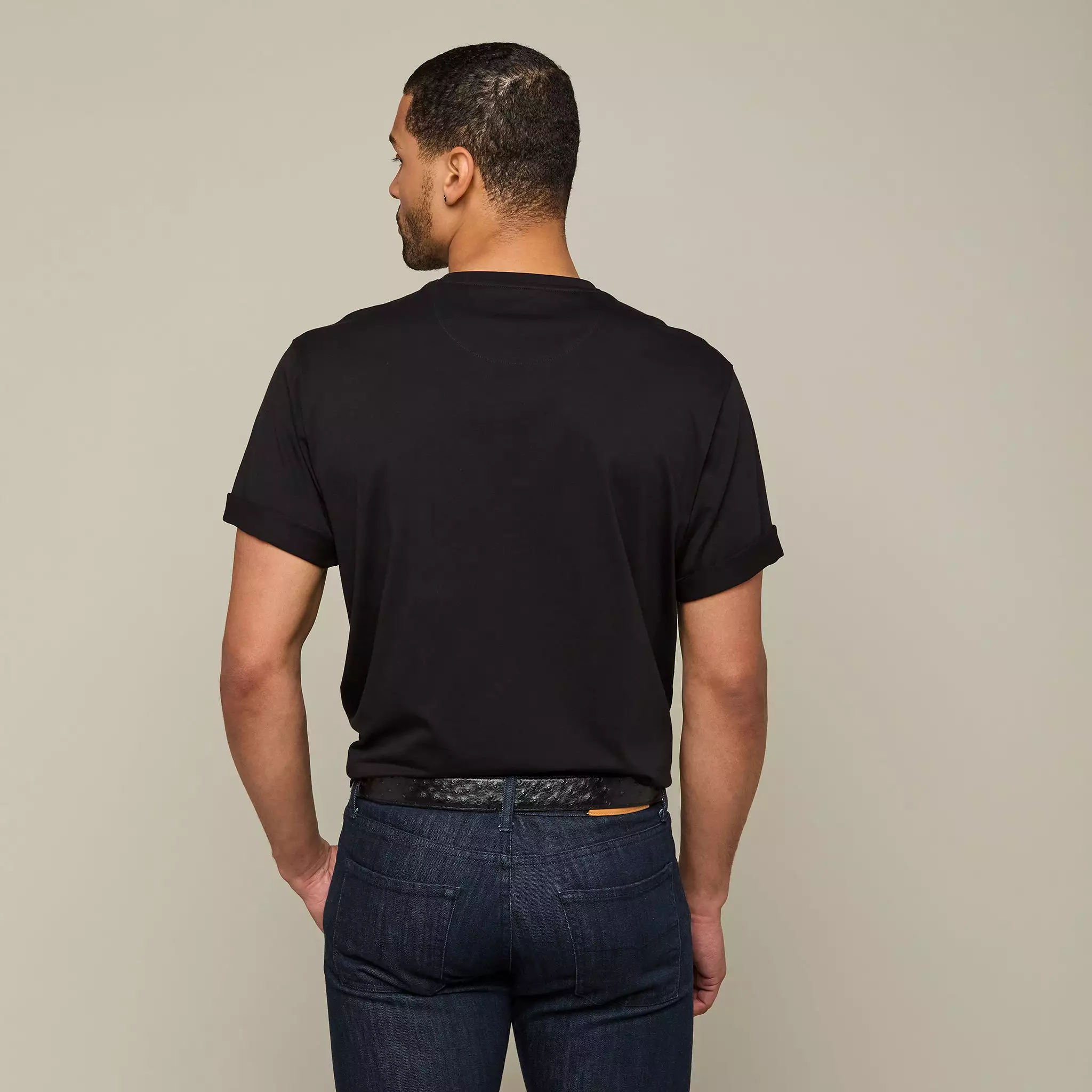 Lucchese Pima Cotton Tee :: Black