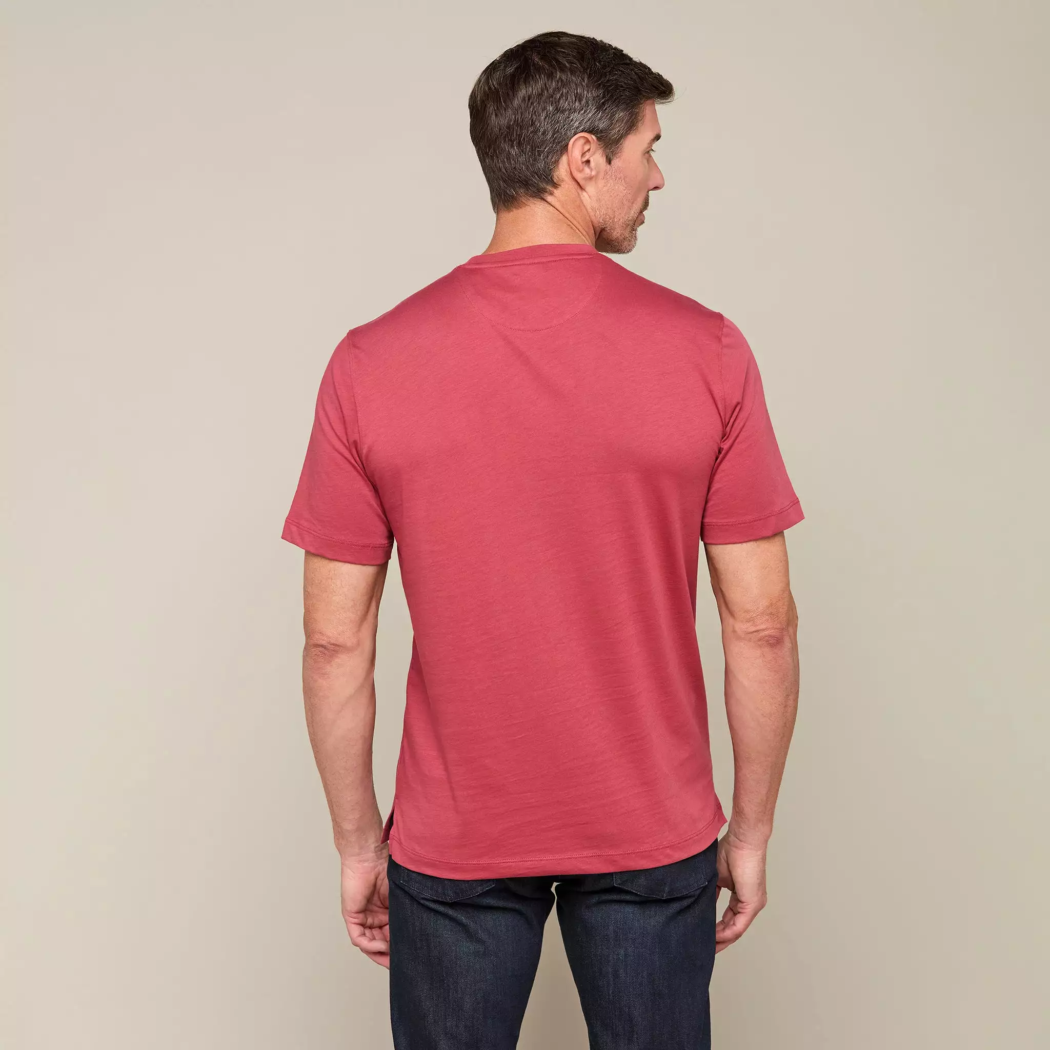 Lucchese Pima Cotton Tee :: Red