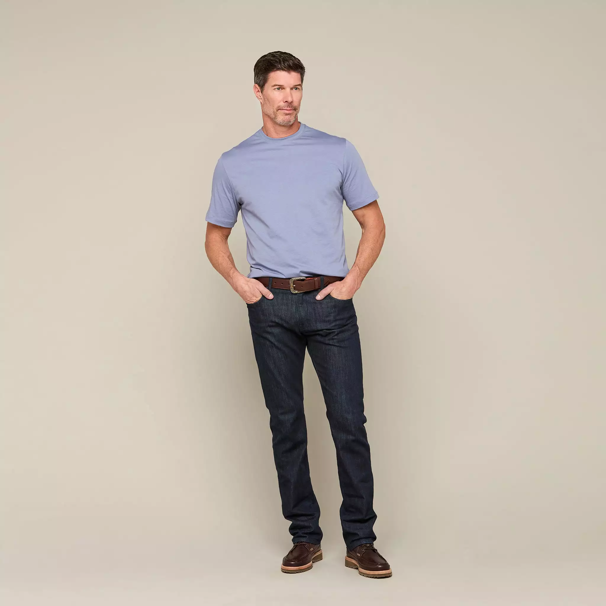 Lucchese Pima Cotton Tee :: Royal Blue