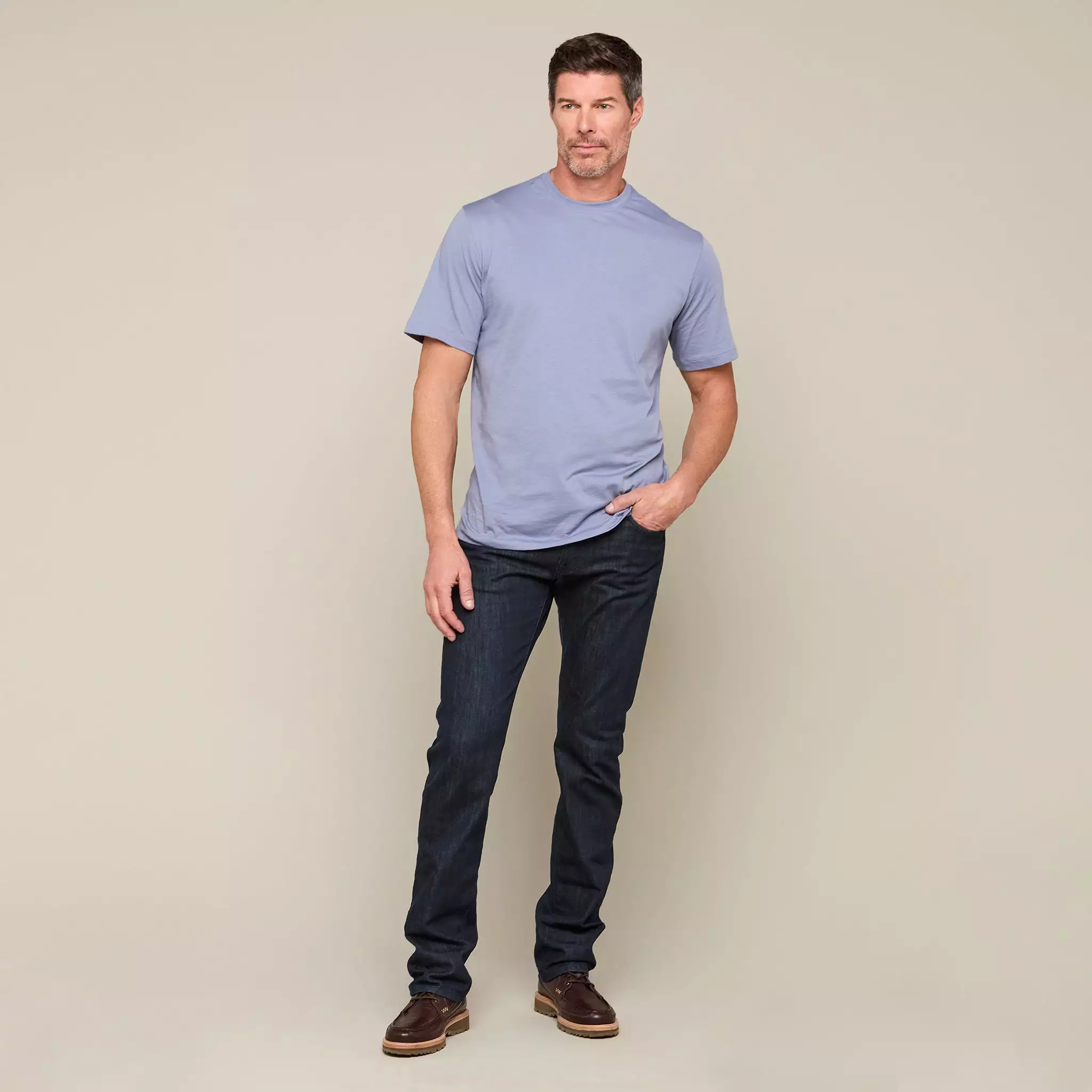 Lucchese Pima Cotton Tee :: Royal Blue