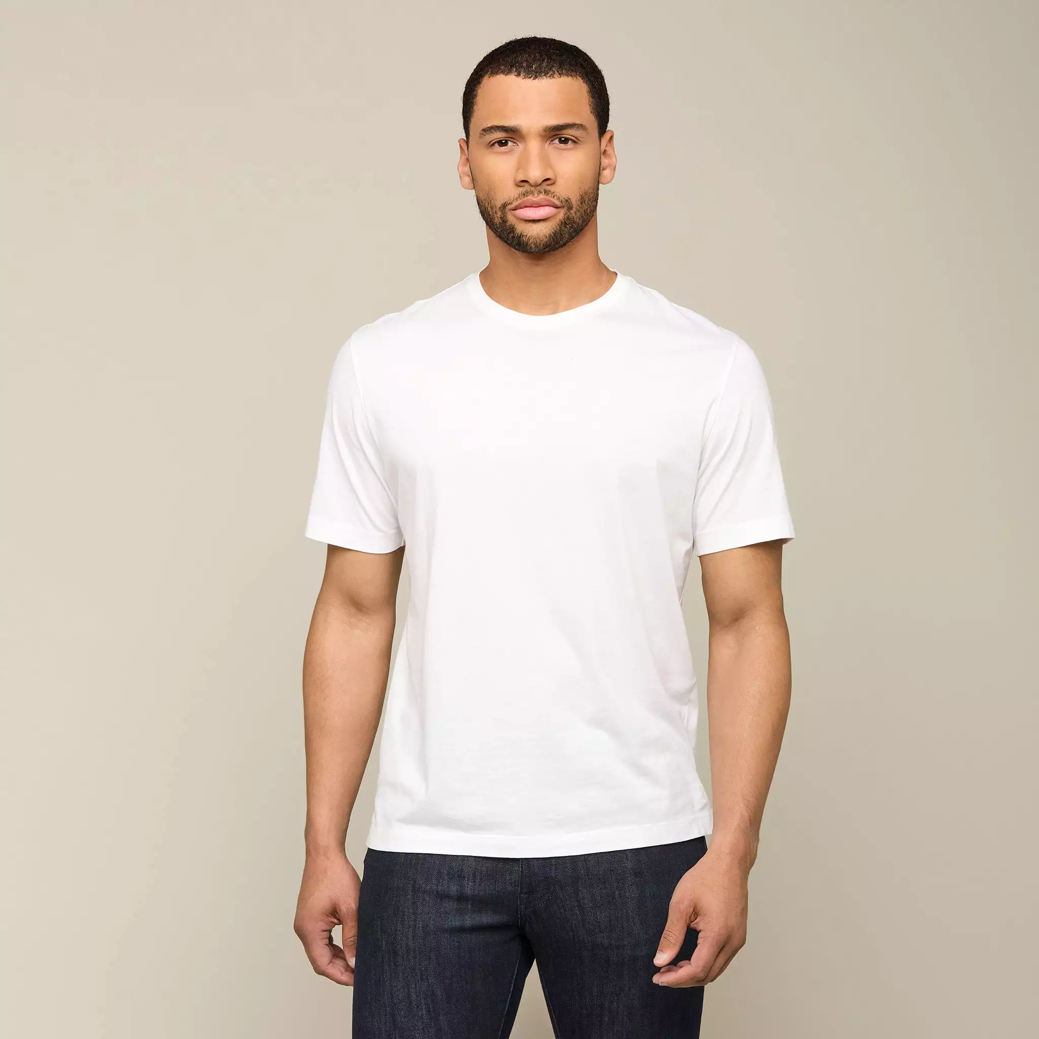 Lucchese Pima Cotton Tee :: White