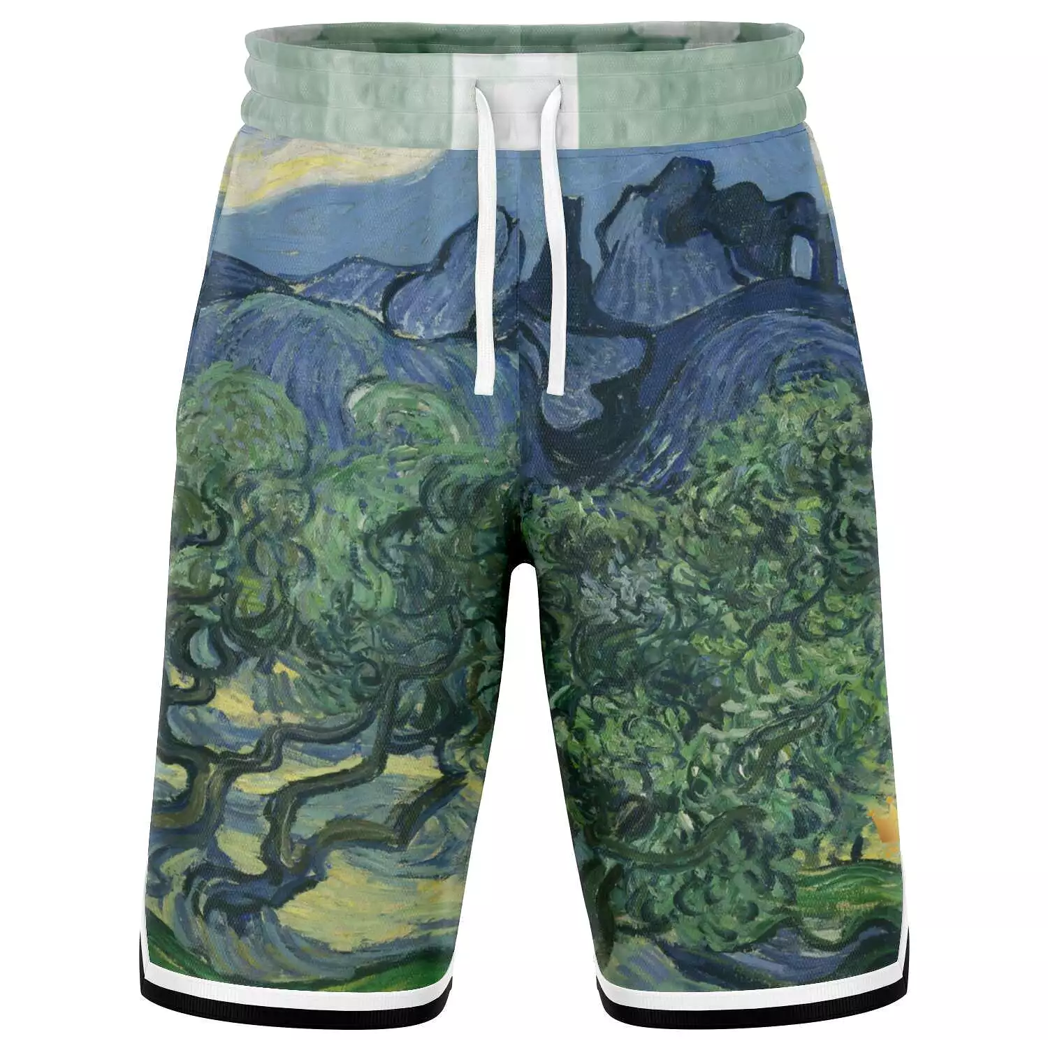 Midnight Moon Unisex Basketball Shorts