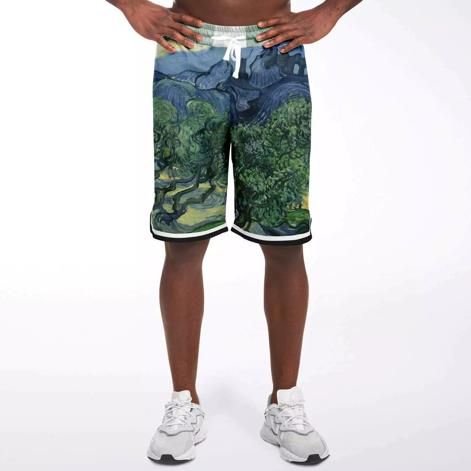 Midnight Moon Unisex Basketball Shorts