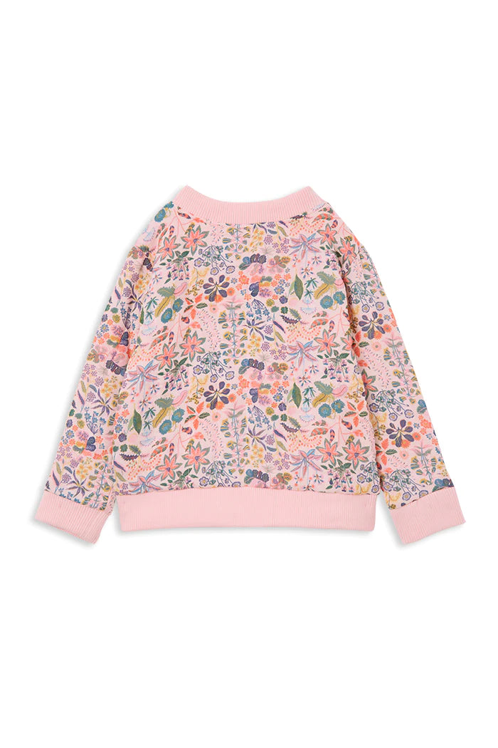 Milky Wild Meadow Bomber Jacket