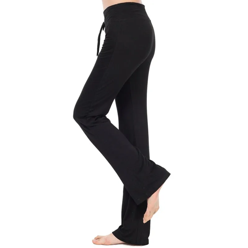 Model Plus Size Yoga Pants High Waist Sport Leggings Fitness Sportswear Women Gym Exercise Running Workout Wide Leg Pants