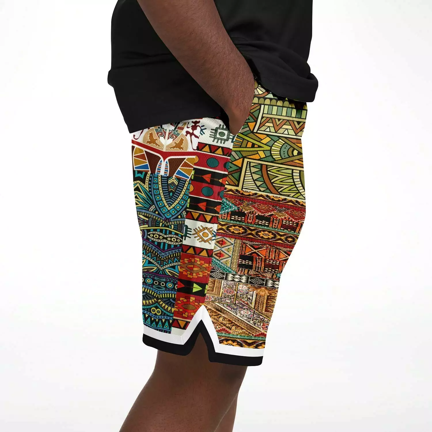 Mother Lode African Print Basketball Shorts