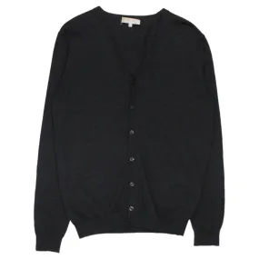 Nigel Hall Charcoal V-Neck Cardigan