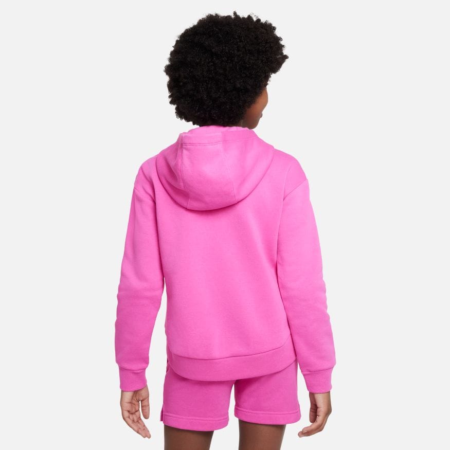 NIKE JUNIOR SPORTSWEAR CLUB FLEECE PINK FULL-ZIP PINK JACKET