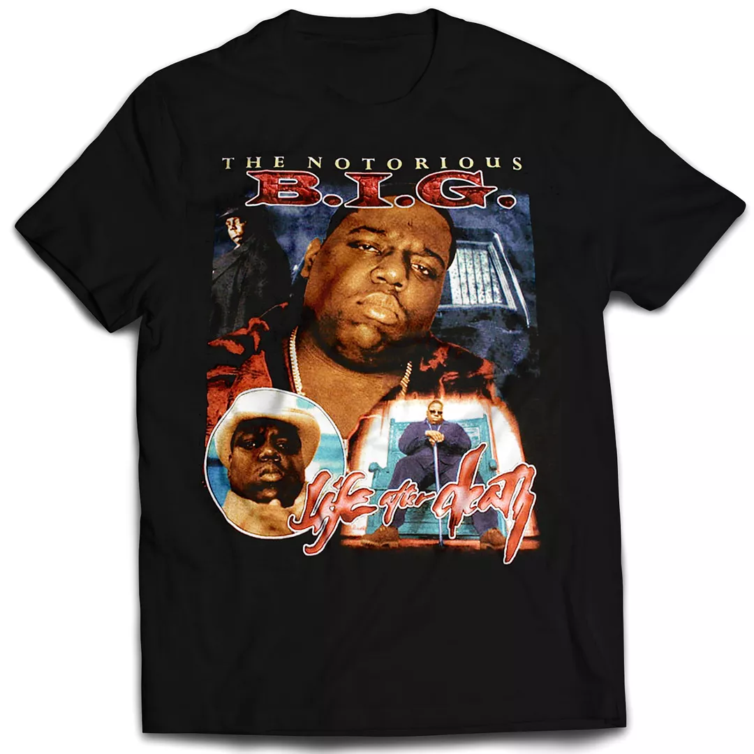 Notorious BIG Life After Death Vintage Mint Black Tee