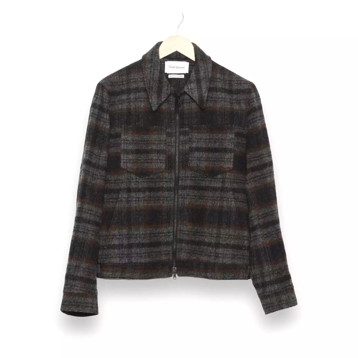 Oliver Spencer Norton Jacket Kennington rust multi