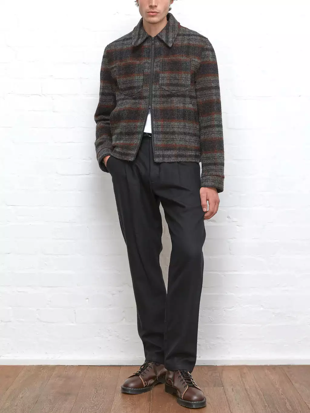 Oliver Spencer Norton Jacket Kennington rust multi