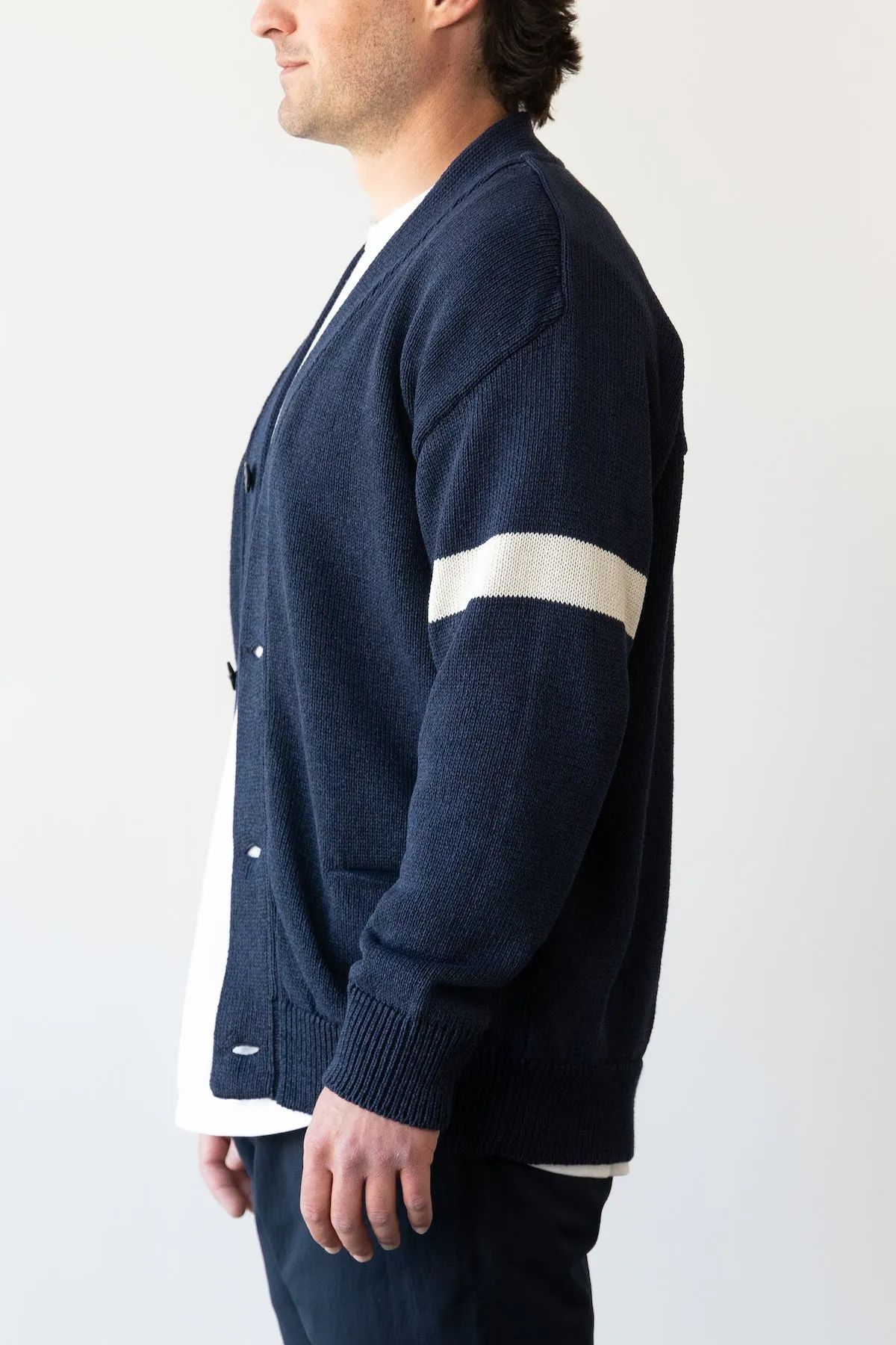 Paper Knit Cardigan - Navy