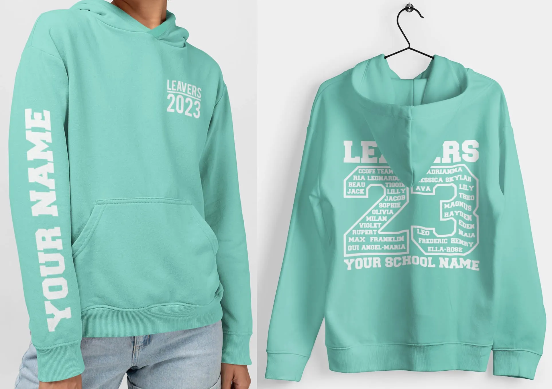 Peppermint Leavers Hoodie, Schools, Colleges, Universities & Clubs 2023