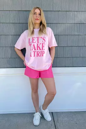 Pink Girl's Trip Tee