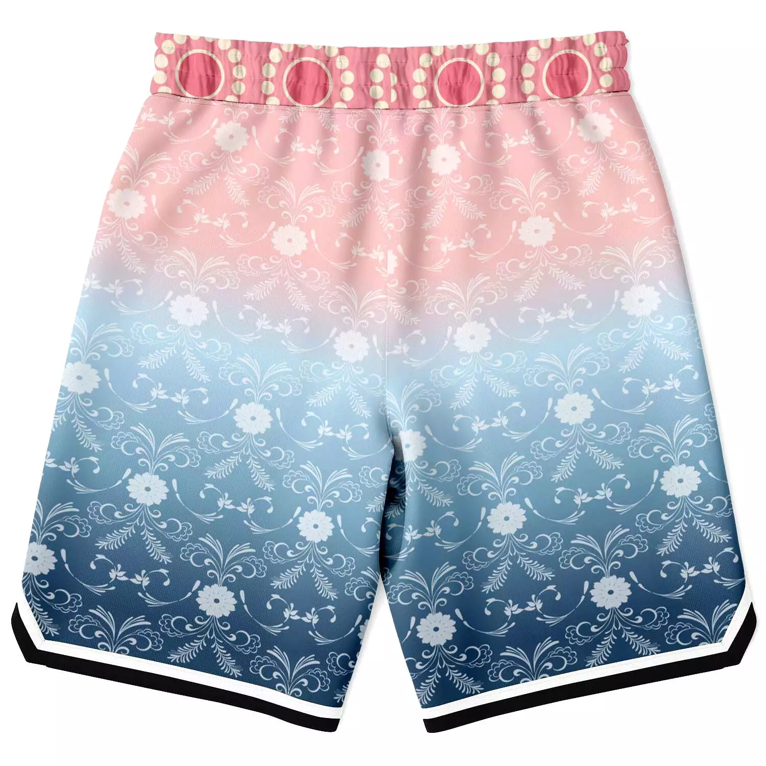 Pink Glacier Unisex Basketball Shorts