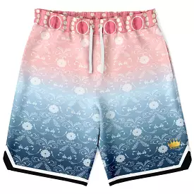 Pink Glacier Unisex Basketball Shorts