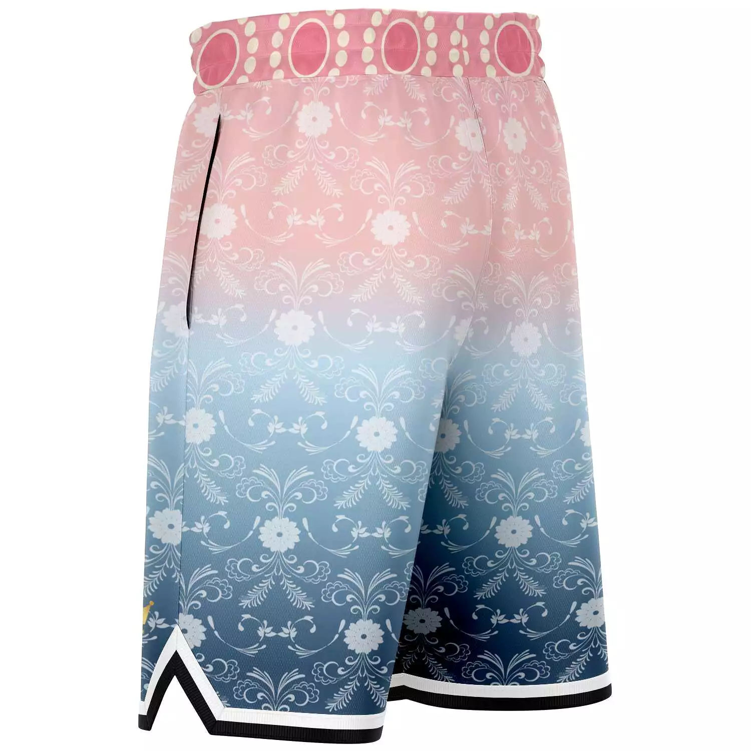 Pink Glacier Unisex Basketball Shorts