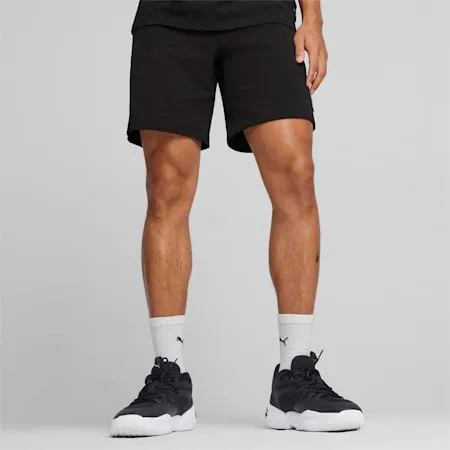 Pivot Men's Basketball Sweat Shorts | PUMA Black | PUMA All Black Everything | PUMA 