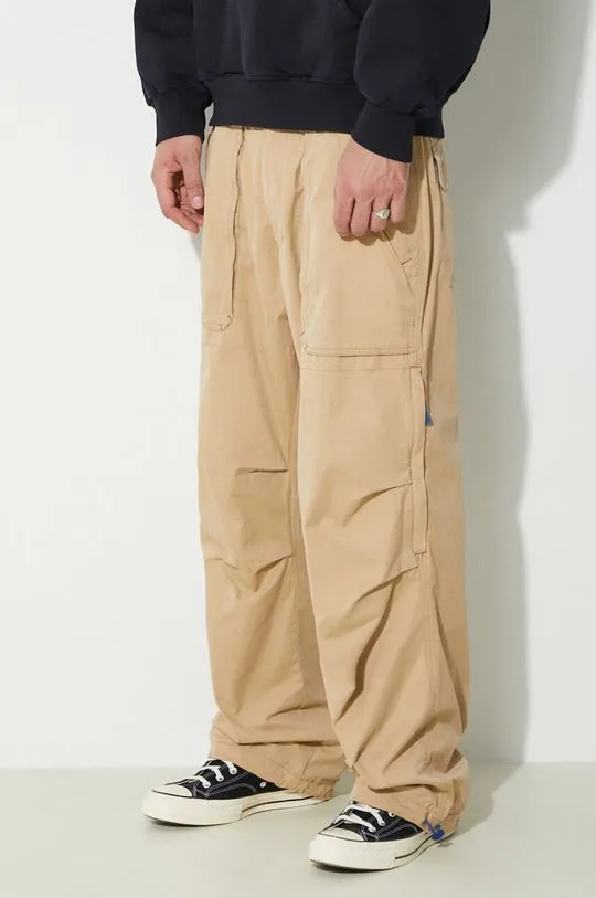 PLEASURES trousers Public Utility Pants men's beige color P24SP038.BEIGE