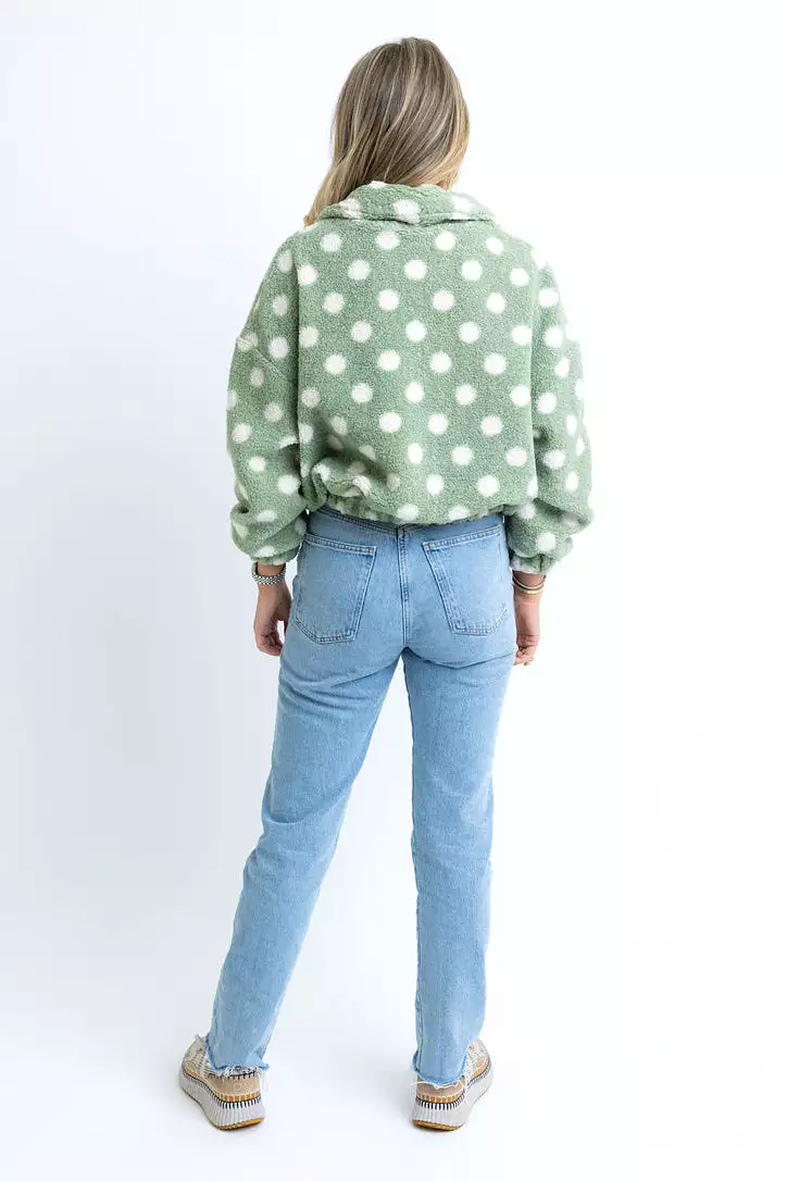 Polka Dot Fleece Jacket