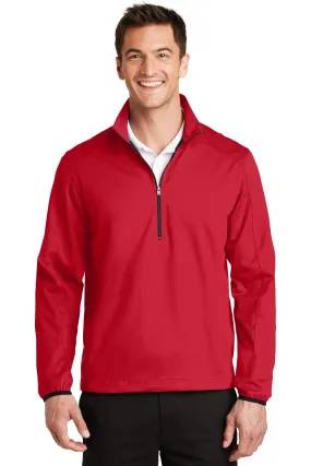 Port Authority Active 1/2-Zip Soft Shell Jacket J716 Rich Red