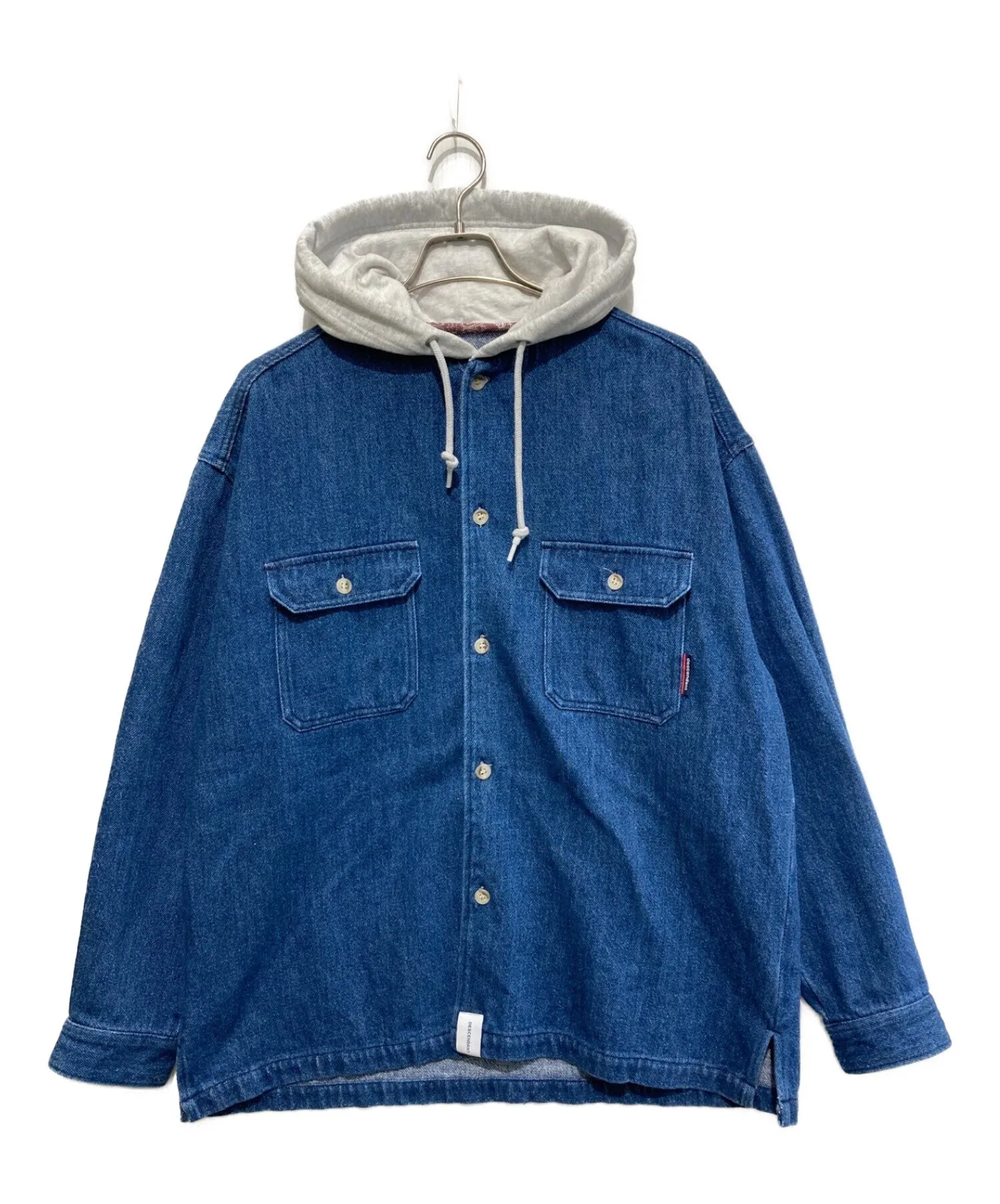 [Pre-owned] DESCENDANT SPICOLI HOODED L/S SHIRT/denim shirt/hoodie/shirt jacket