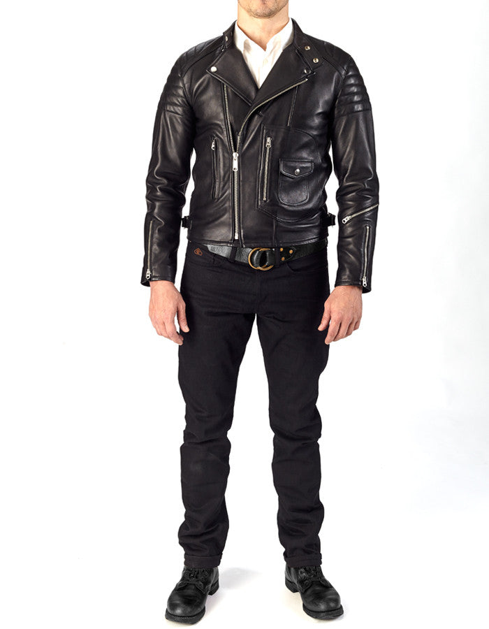 RACER - Leather Biker Jacket