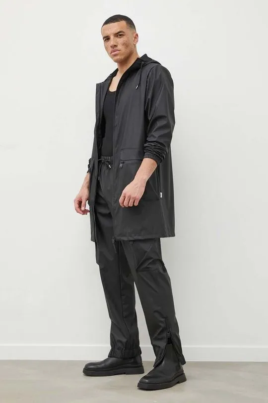 Rains joggers 18850 Pants black color