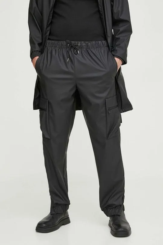 Rains joggers 18850 Pants black color