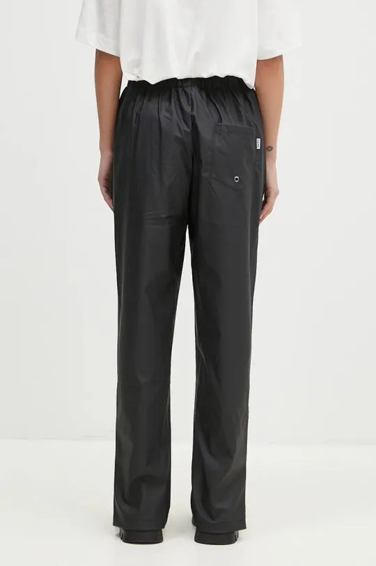 Rains rain trousers Pants Slim black color