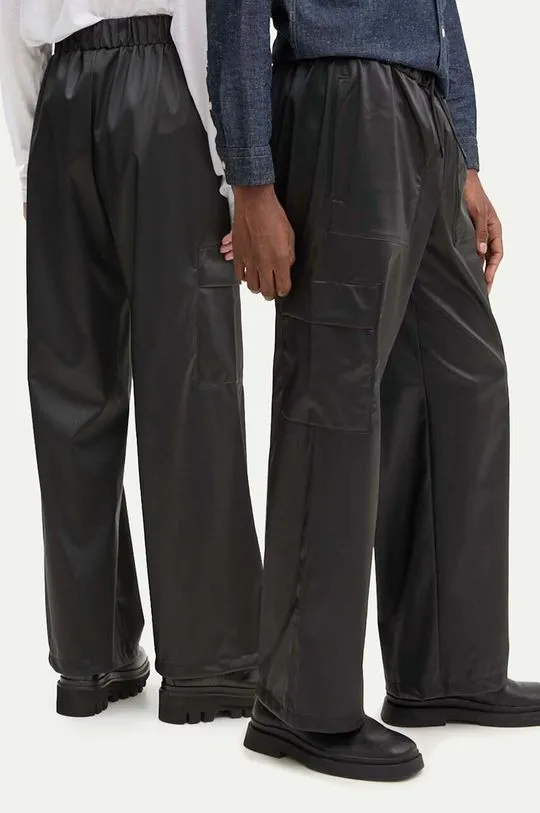 Rains trousers Cargo Rain Pants Wide W3 black color 18990-84