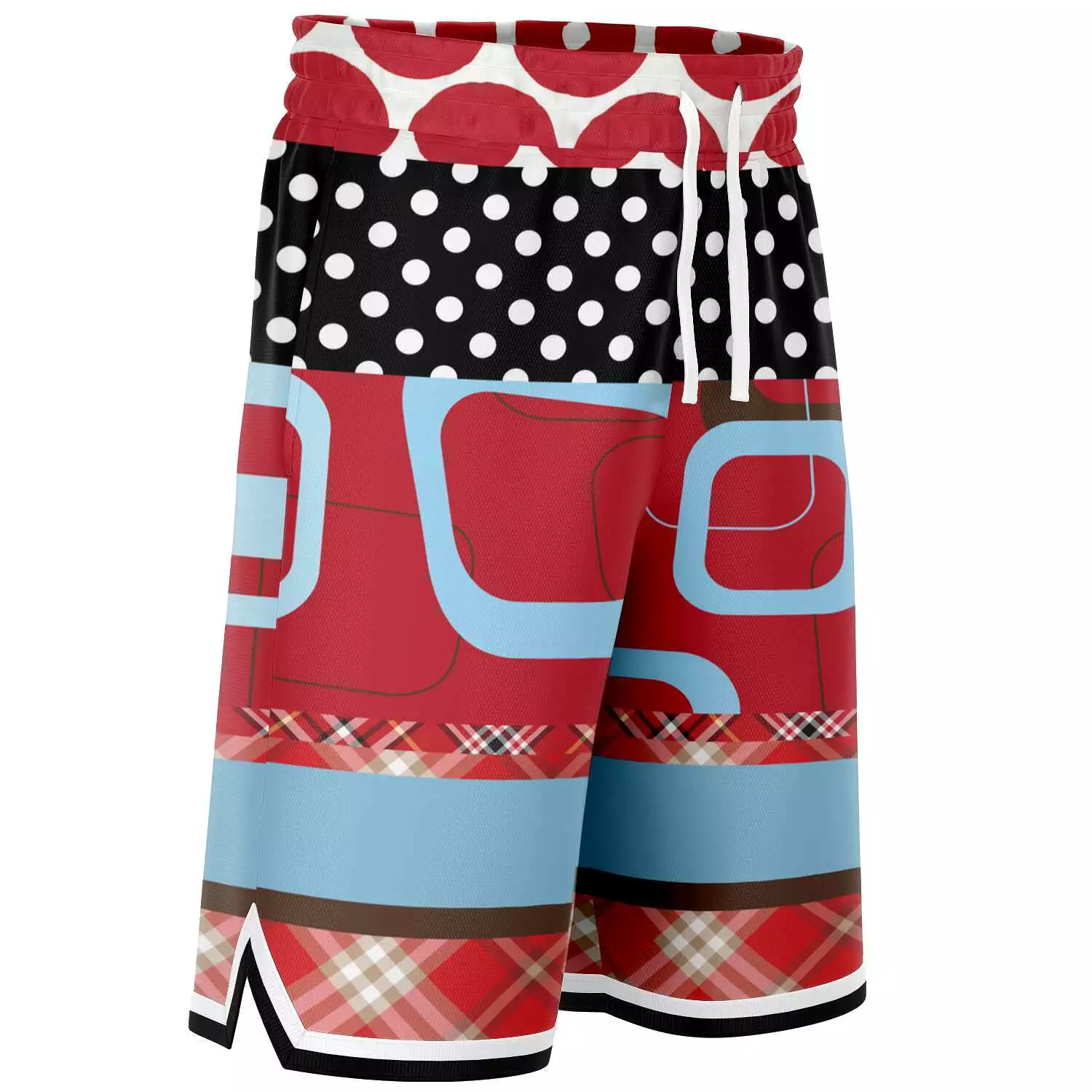 Red Pacific Palisades Basketball Shorts