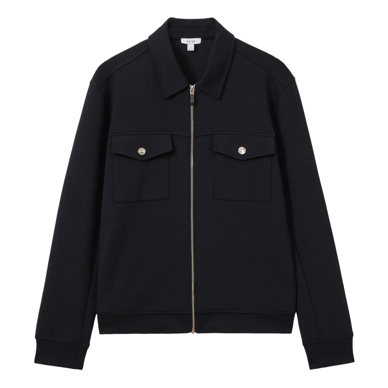 REISS Medina Zip-Through Jacket - Blue