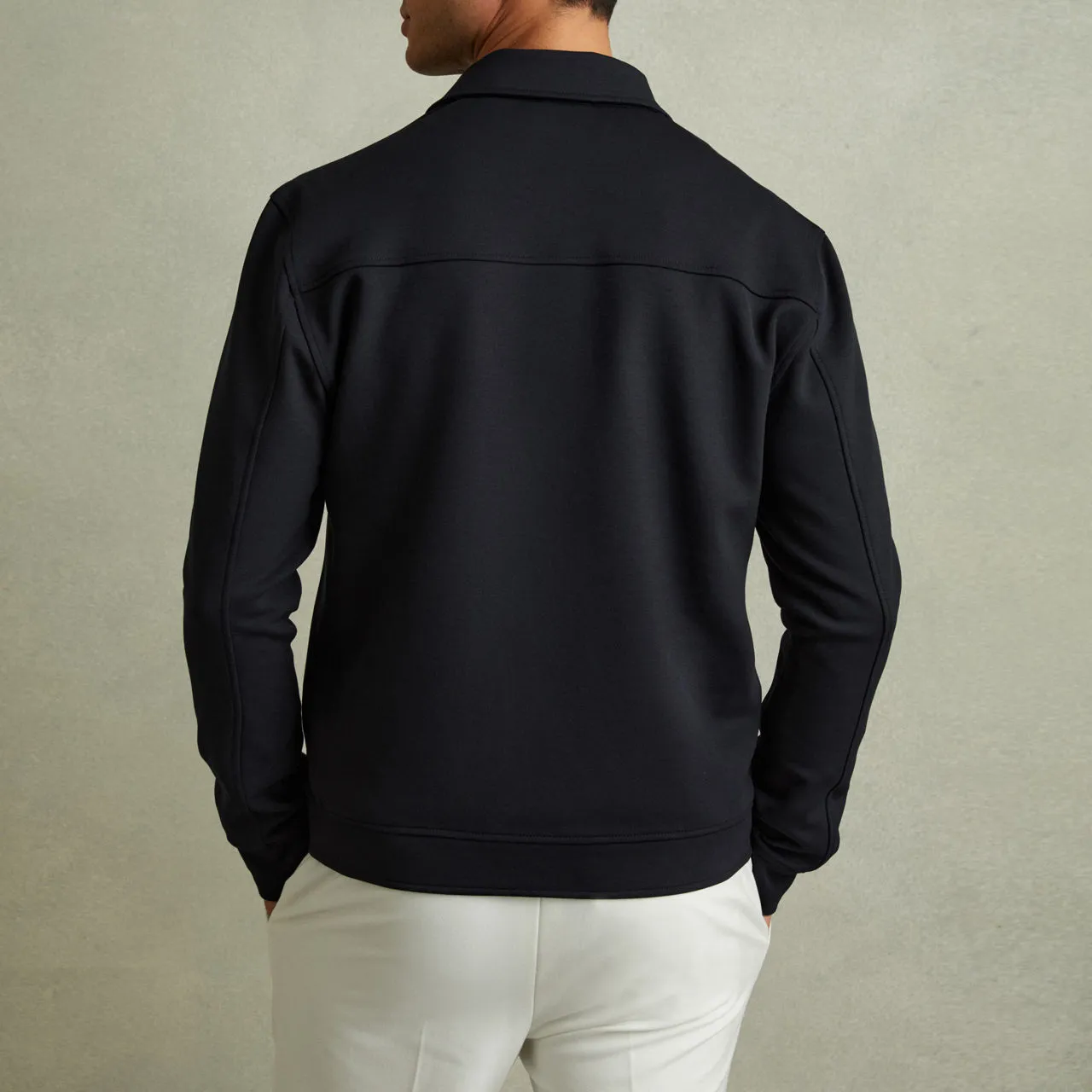 REISS Medina Zip-Through Jacket - Blue