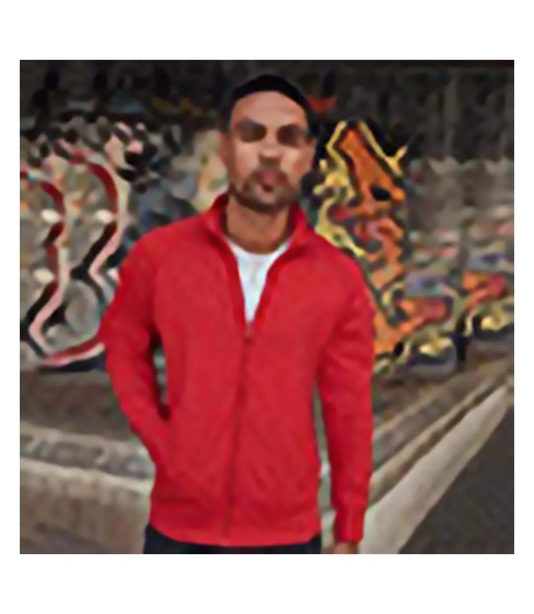 Russell Mens Authentic Full Zip Sweatshirt Jacket (Classic Red) - UTRW5509