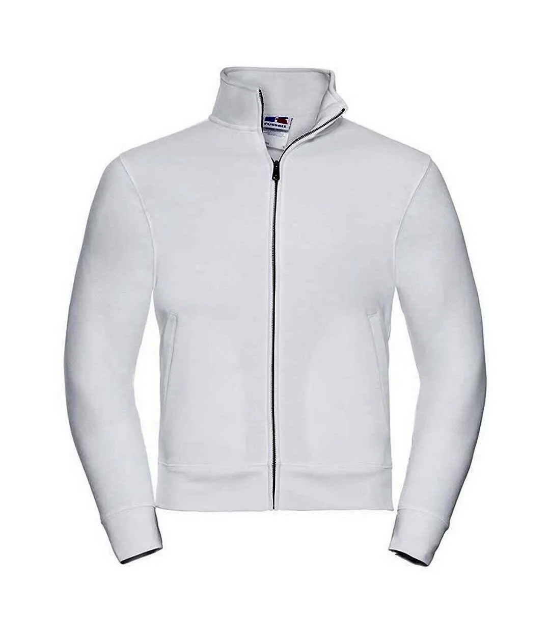 Russell Mens Authentic Full Zip Sweatshirt Jacket (White) - UTRW5509